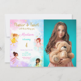 4. Geburtstagsfeier Foto Einladung