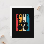 4. Geburtstagsgeschenk Vier Vintager Monsterlappen Karte (Vorderseite/Rückseite Beispiel)