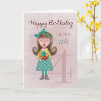 4. Geburtstagskarte Gesang Happy Birthday Card