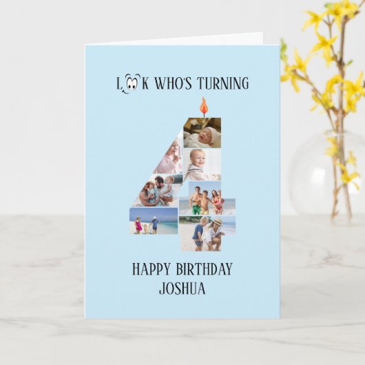 4. Geburtstagskarte Karte (Gelbe Blume)