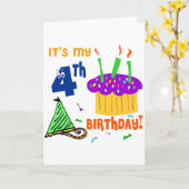 4. Geburtstagskarte Karte (Gelbe Blume)