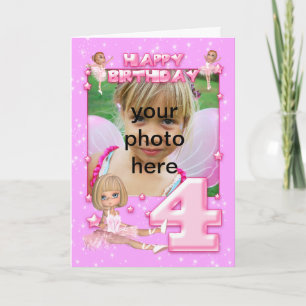 4. Geburtstagskarte mit individualisierbarem Foto, Karte
