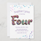 4. Geburtstagskeks Einladung (Vorderseite)