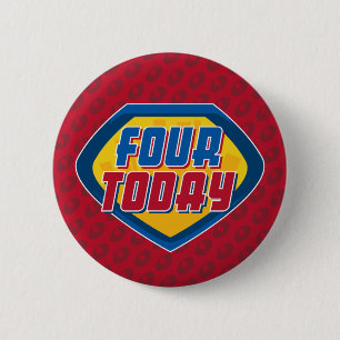 4. Geburtstagsuperhero-Knopf-Abzeichen Button