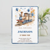 4. Geburtstagszug Einladung (Stehend Vorderseite)