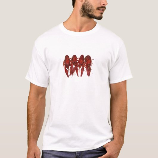 4 gekochte Panzerkrebse T-Shirt (Vorderseite)
