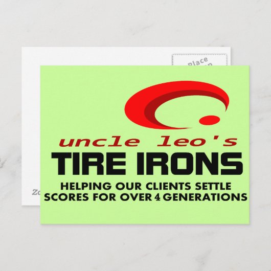 4 Generationen von Onkel-Leos-Reifenronen Postkarte (Vorne/Hinten)