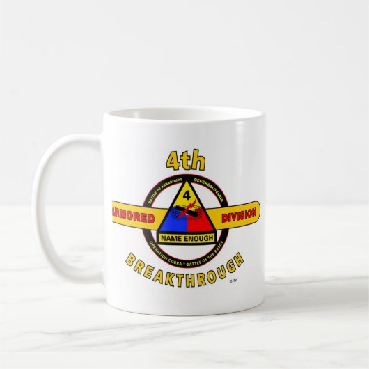 4. GEPANZERTE ABTEILUNG "DURCHBRUCH " KAFFEETASSE (Links)