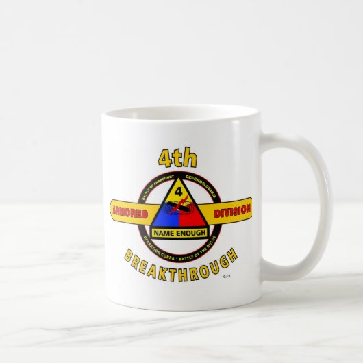 4. GEPANZERTE ABTEILUNG "DURCHBRUCH " KAFFEETASSE (Rechts)