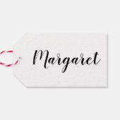 4 Geschenke Weihnachten Etwas Sie brauchen Nachnam Geschenkanhänger (Rückseite Horizontal)