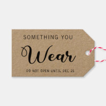 4 Geschenke Weihnachten Etwas Sie tragen Rücknamen