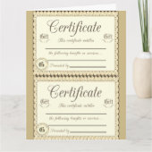 4 Geschenkgutschein Karte (Vorderseite)