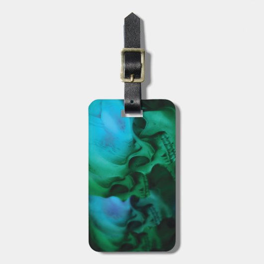 4 giftiger Schädel-Gepäckanhänger Gepäckanhänger (Vorderseite vertikal)