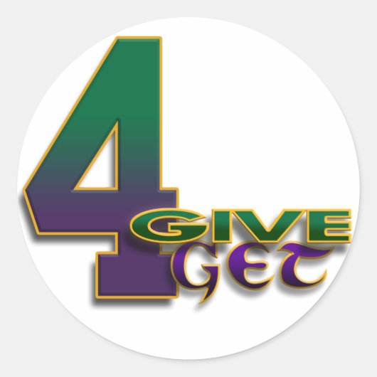 4-Give 4-Get 4 Favre Aufkleber (Vorderseite)