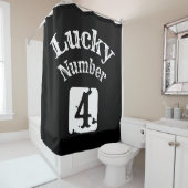 4 - Glück Nummer 4 Luch Duschvorhang (Beispiel)