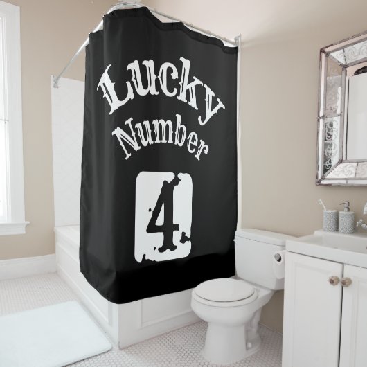 4 - Glück Nummer 4 Luch Duschvorhang (Beispiel)