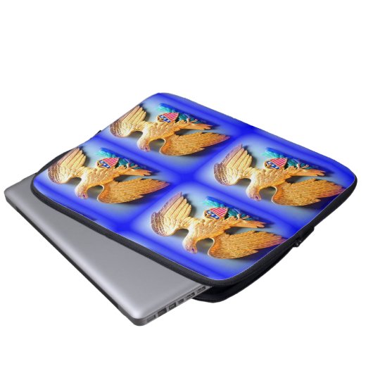 4 Goldadler Notebook-Ärmel Laptopschutzhülle (Vorne Knopf)