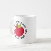4. Grad-Lehrer-Geschenk (Welten am besten) Kaffeetasse (Vorderseite Links)