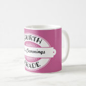 4. Grad-Lehrer-personalisiertes Kaffeetasse (VorderseiteRechts)