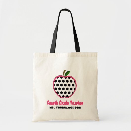 4. Grad-Lehrer-Tasche - Tupfen Apple Tragetasche (Vorne)