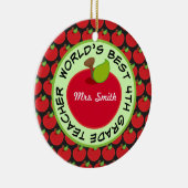 4. Grad-personalisierte Lehrer-Geschenk-Verzierung Keramik Ornament (Rechts)