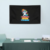 4. Grade Dabbing Unicorn Ich bin bereit, zu zerdrü Banner (Messeveranstaltung)