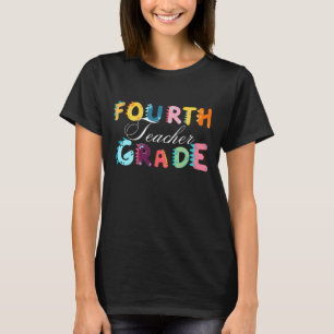 4. GRADE Dino Squad Jungs Girls Lehrerin B2S T-Shirt
