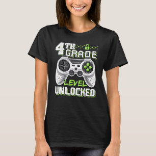 4. GRADE-LEVEL UNLOCKIERTES Videospiel Zurück zur  T-Shirt
