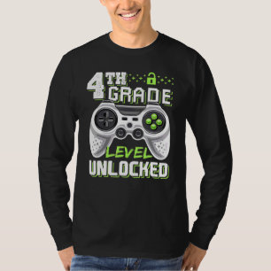 4. GRADE-LEVEL UNLOCKIERTES Videospiel Zurück zur T-Shirt