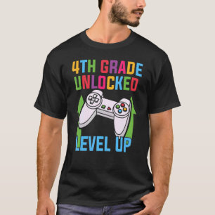 4. GRADE-LEVEL UNLOCKIERTES Videospiel Zurück zur T-Shirt