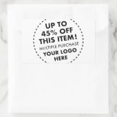 4 große benutzerdefinierte Aufkleber 45% Rabatt fü (Tasche)