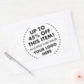 4 große benutzerdefinierte Aufkleber 45% Rabatt fü (Umschlag)