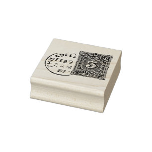 4 Größen Gummi Briefmarke Porto Briefmarke und P Gummistempel