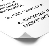 4 Gründe für die Refinanzierung des Hypothekenbüro Poster (Ecke)