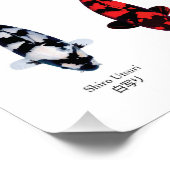 4 Hauptarten von Koi-Fischen Poster (Ecke)