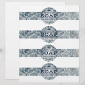 4- Hausgemachte Vintage Seifenwraps (Vorne/Hinten)
