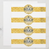 4- Hausgemachte Vintage Seifenwraps (Vorne/Hinten)