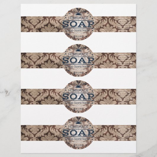 4- Hausgemachte Vintage Seifenwraps (Vorderseite)