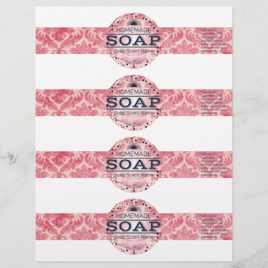 4- Hausgemachte Vintage Seifenwraps (Vorderseite)