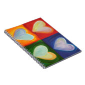 4 Hearts Liebe Art Notebook Journal Notizblock (Rechte Seite)