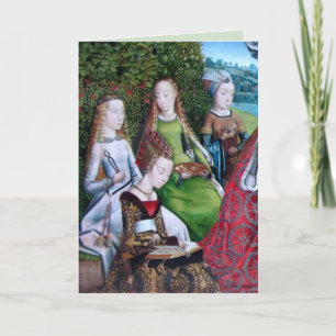 4 Heilige Frauen in einem Garten (Detail; M 070) Karte