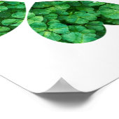 4 Herz Clover St Patrick's Day Irische Kleeblätter Poster (Ecke)