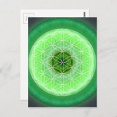 4 Herzchakra grün von Tutti Postkarte (Vorne/Hinten)