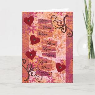 4 Herzen 9 Lieben Karte