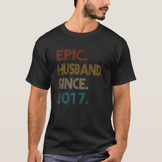 4. Hochzeit Jubiläum Geschenk Ihm - Epic Husband S T-Shirt (Vorderseite)