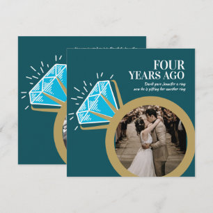 4. Hochzeitstag Blautopas Ring Fotos Einladung