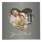 4. Hochzeitstag Blumenrahmen 4 Fotos Würfel (Vorderseite)