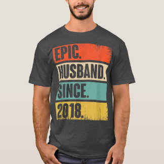 4 Hochzeitstag Geschenk Ihm Epischen Ehemann seit T-Shirt