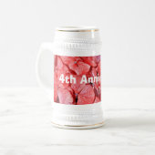 4. Hochzeitstag - Hydranga Bierglas (Vorderseite Links)