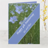 4. Hochzeitstag Karte (Gelbe Blume)